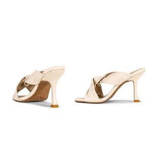 BRAND NEW | REVOLVE x LPA | Soft Twist Leather Sandal Heels in Bone | Size 6